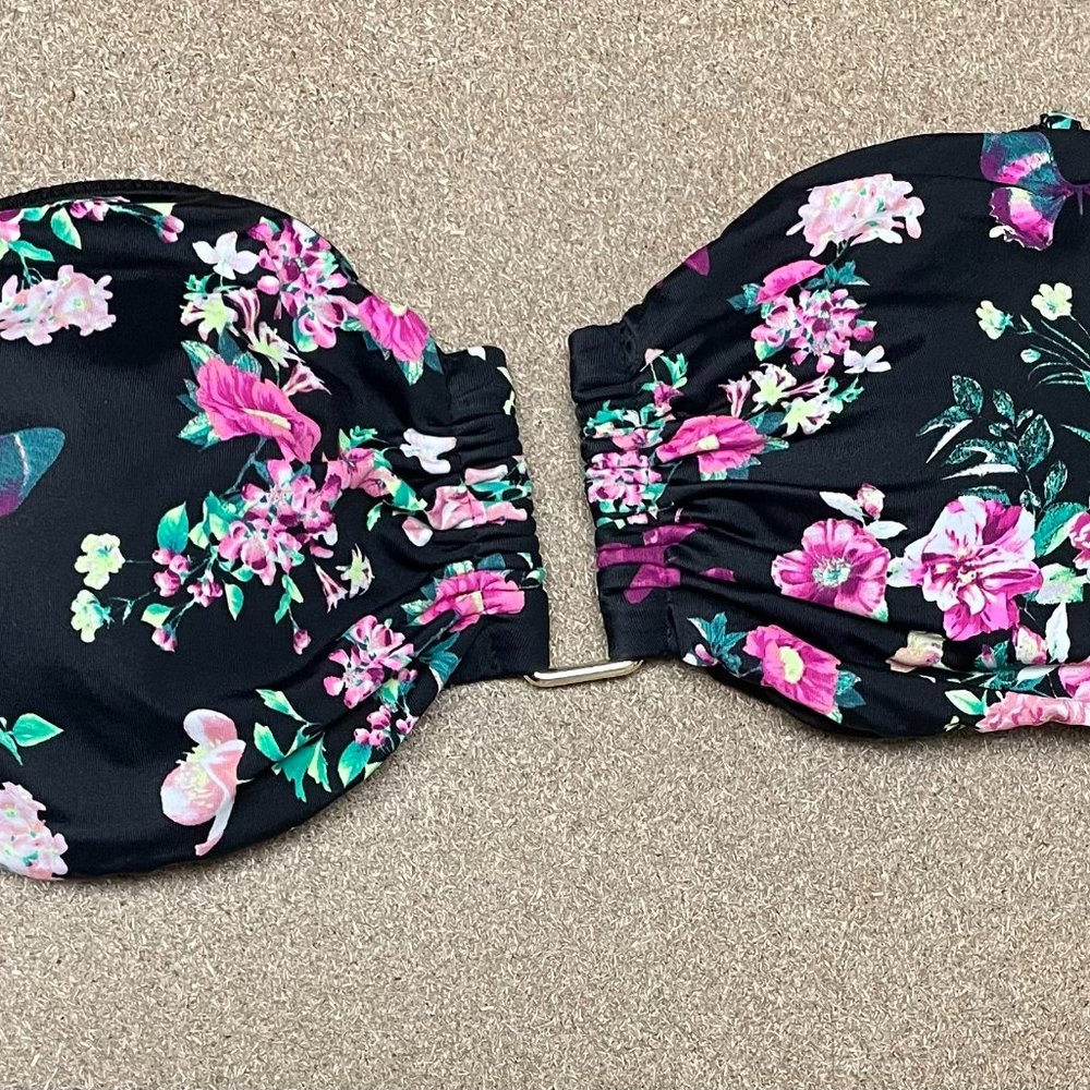 Victorias Secret bandeau swim top in size L multi color